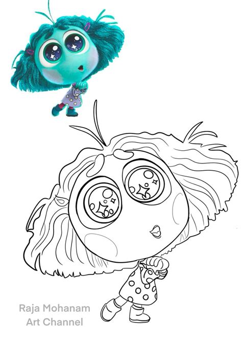 Envy Free Coloring Page Inside Out 2 In 2024 Inside Out Coloring