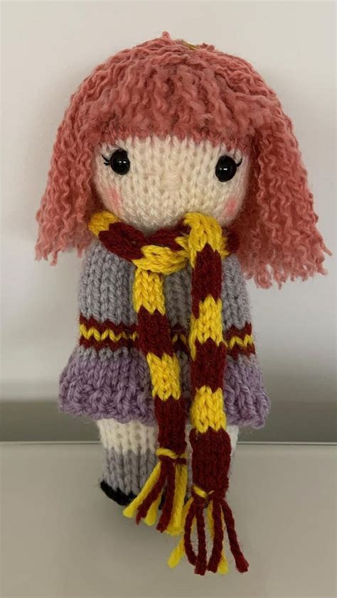 Hp Hermione Comfort Doll Knitting Pattern By Leanna S Designs In