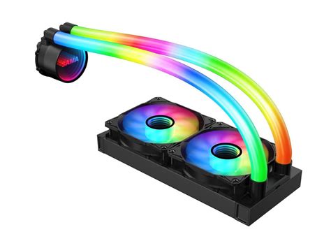 Sama 360mm Liquid Cooler Aio Pc Cooling Water Cooler Pwm Fan Rgb Circle For Amdintel Halo Black