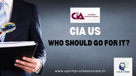 Certified Internal Auditor Cia Course Who Should Do And Why Uplift Pro