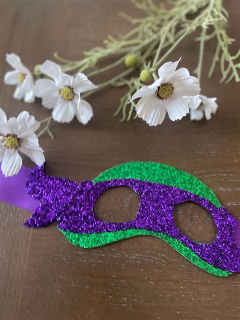 Ninja Turtle Donatello Mask/purple Mask - Etsy