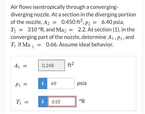 Solved Air Flows Isentropically Through A Chegg