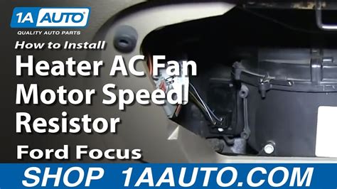 How To Replace Blower Motor Resistor Ford Focus Youtube