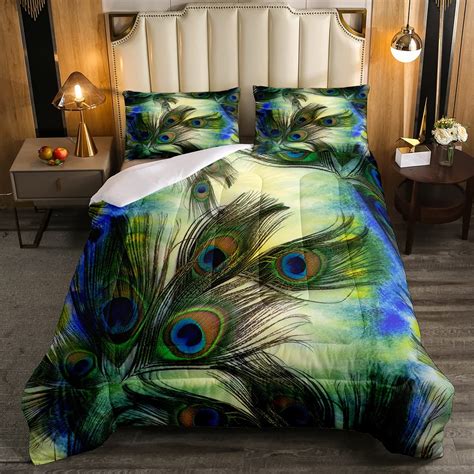 Peacock Colored Bedding