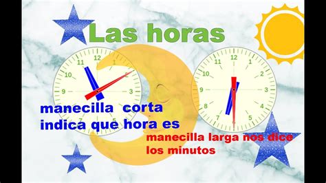 Aprender La Hora Para Niños⏰ Horas Del Reloj Youtube