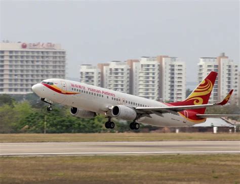 Airbus A Jet Plane Chengdu Airlines Takes Sanya Phoenix