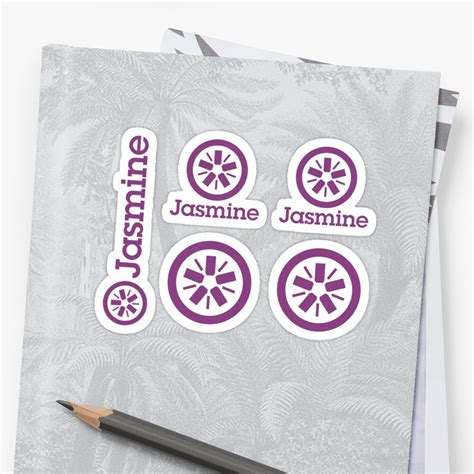 Jasmine Sticker Set Sticker By Webdevstack Redbubble