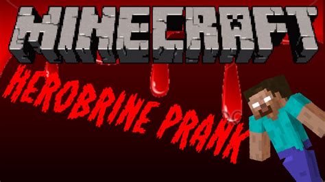 Minecraft - Herobrine Prank! [HD] - YouTube