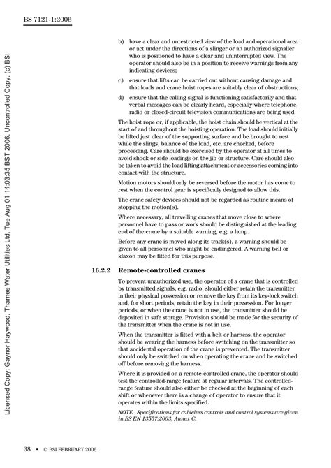 Bs 7121 1 Cranes General 06pdf