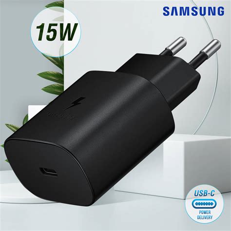 Cargador Pared Original Samsung USB C Power Delivery 15W Carga Rápida