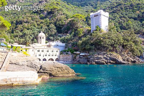 San Fruttuoso Abbey In Camogli Liguria Italy