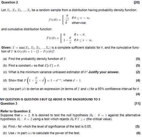 Solved 0 0 Question 2 20 Let X1 X2 X3 X Be A Chegg