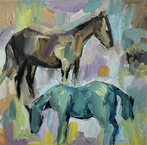 Horse Painting Horse Abstract Painting Horse Oil Painting Horse Wall ...