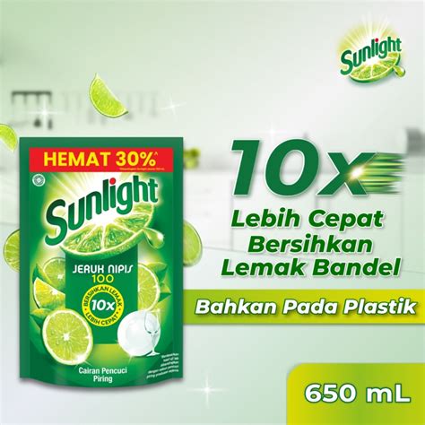 Jual Sunlight Sabun Cuci Piring Jeruk Nipis Refill Ml Shopee Indonesia