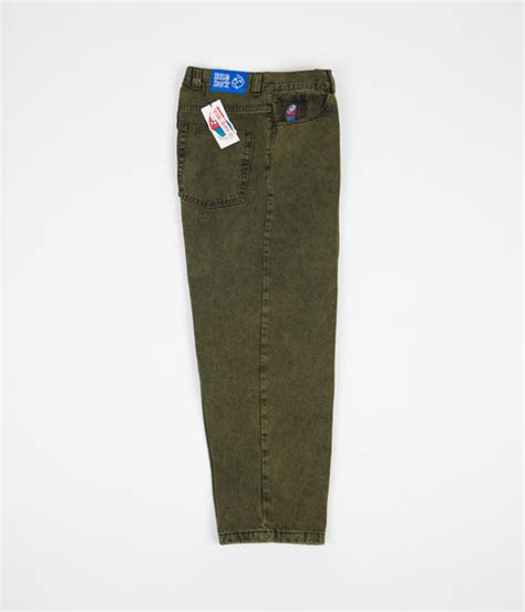 Polar Big Boy Jeans - Green Black | Flatspot