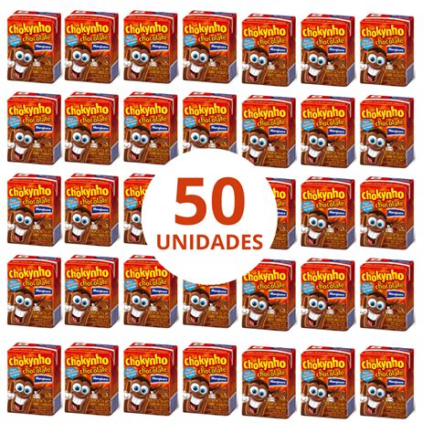 50 Unidades Achocolatado Chokynho 200ml Chocolate Marajoara Shopee