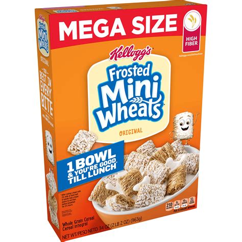 Kelloggs Frosted Mini Wheats Breakfast Cereal Original Mega Size