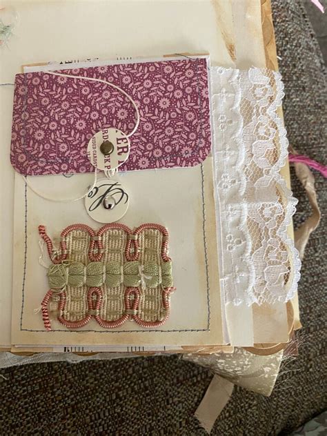 Shabby Chic Junk Journal Floral Theme Ribbons Lace Lots Of Etsy