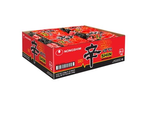 Nongshim Shim Noodles Spicy 4 23 Oz 16 Ct