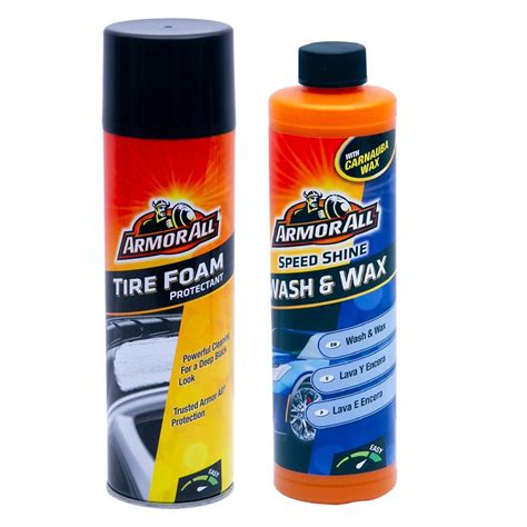 Armor All Tire Foam Protectant 600ml Wash And Wax 300ml Online At Best Price Wheel And Tyre Care