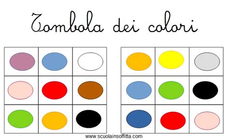 Tombola Dei Colori Da Stampare Scuolainsoffitta