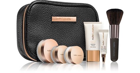 Nude By Nature Complexion Essentials Starter Kit Gift Set N4 Silky