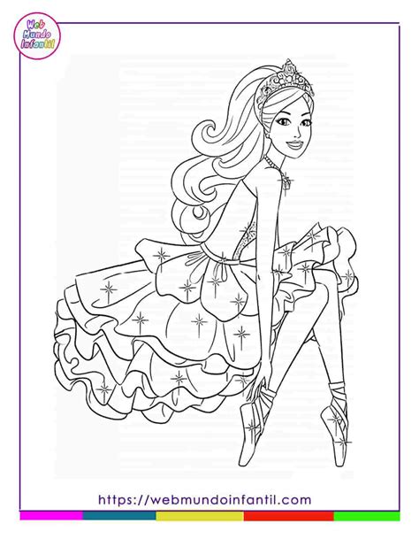 Dibujos De Barbie Para Colorear E Imprimir En Pdf