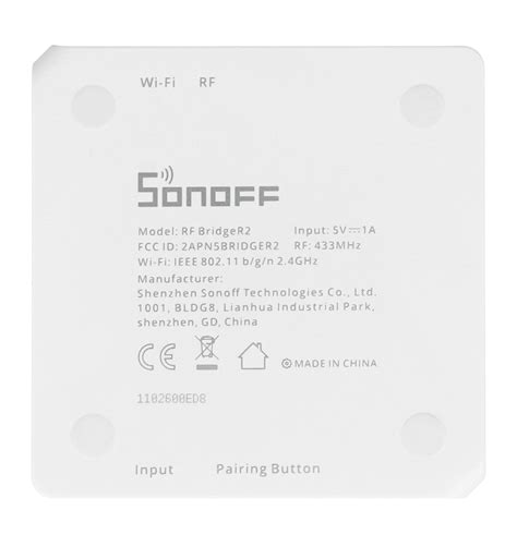 Sonoff Rf Bridge R Wifi Bridge Rf Mhz White Botland