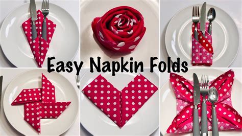 Napkin Folding Easy Napkin Folding Napkin Folding Tutorial Tissue