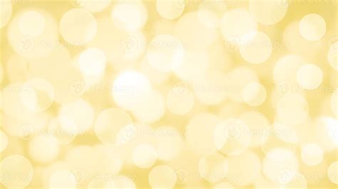 Abstract Yellow Background With Circle Bokeh Light Blurred Of Light