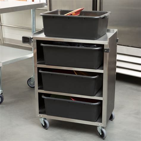 Lakeside 615 4 Shelf Standard Duty Stainless Steel Utility Cart With