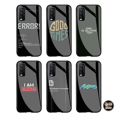 Jual Softcase Glass Kaca Vivo Y H Case Kaca Vivo Y