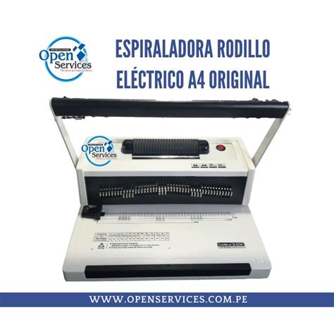 Ripley ESPIRALADORA S20 BLANCO RODILLO ELÉCTRICO Y ANULADOR DE PINES