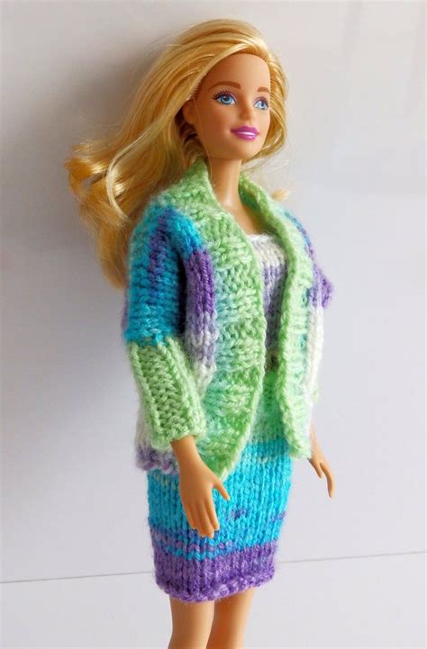 Knitting Pattern PDF Barbie Look Barbie Dolman Cardigan - Etsy ...