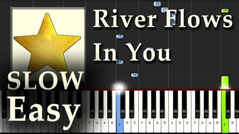 Yiruma River Flows In You Piano Tutorial Easy Slow Synthesia How