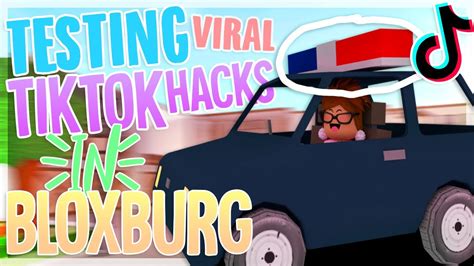 Trying Viral Bloxburg Tiktok Hacks Building Hacks Roblox Youtube