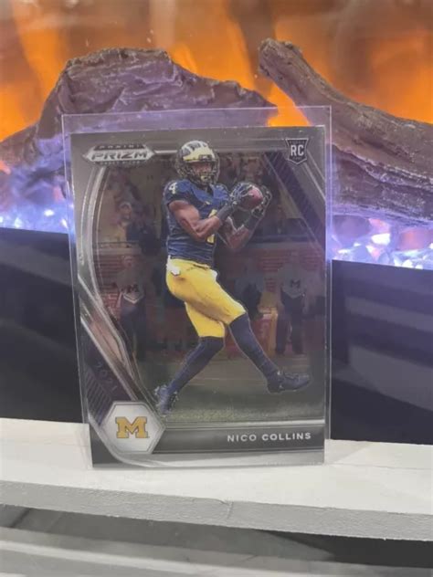 Nico Collins Panini Prizm Draft Picks Recrue Rc Michigan