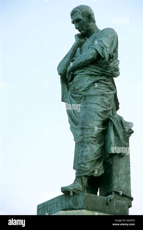 Romania Constanta statue of Ovidius Stock Photo - Alamy