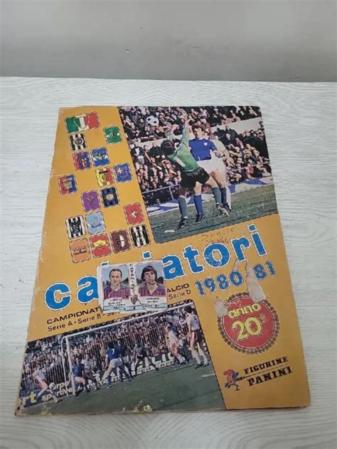 ALBUM FIGURINE CALCIATORI Panini 1980 81 Da Recupero Con Rare E