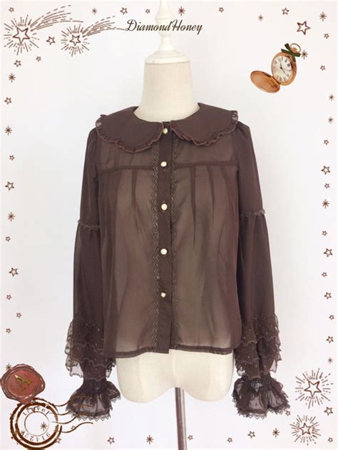 Sheer Peter Pan Collar Blouse