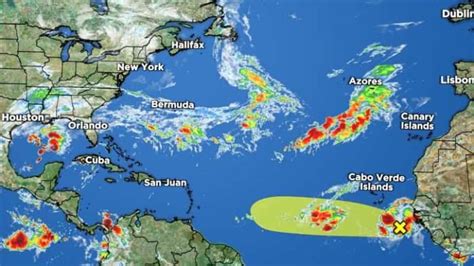 Tropical Storm Sean Forms In The Atlantic New Area Highlighted Off