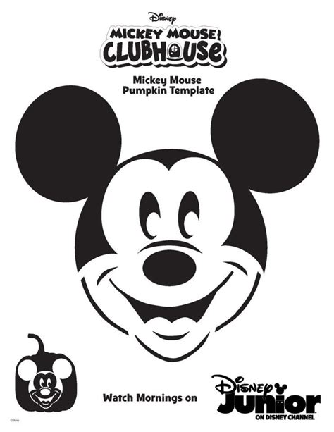 Mickey Mouse Pumpkin Stencil Printable