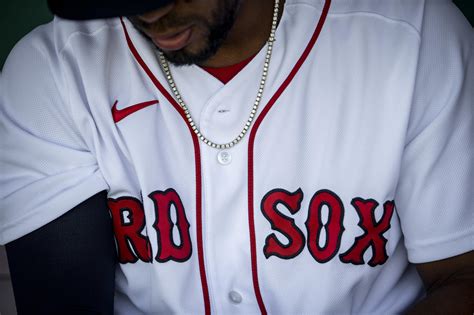 The Different Home And Away Uniforms Of The Boston Red Sox ...