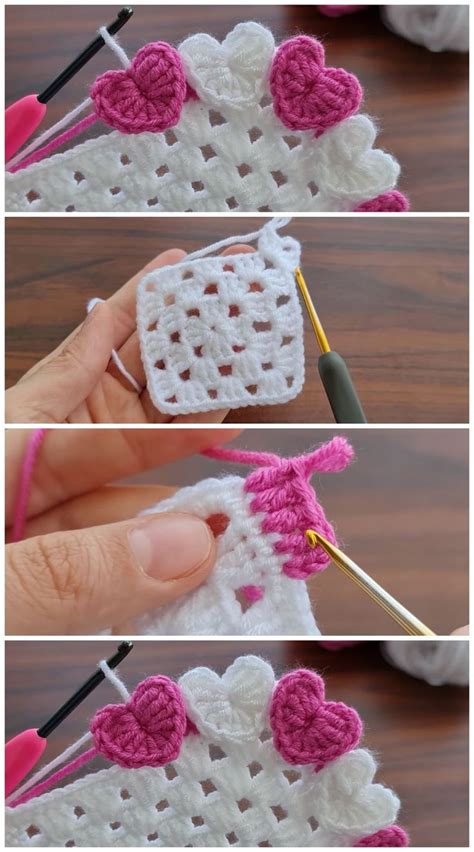 Crochet Linked Heart Motif Free Pattern Video Tutorial Artofit