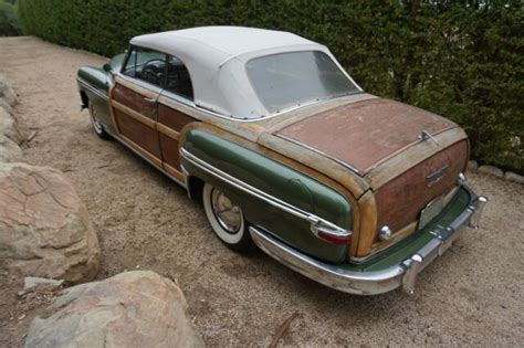 Chrysler Town And Country Woody Convertible Unrestored Original