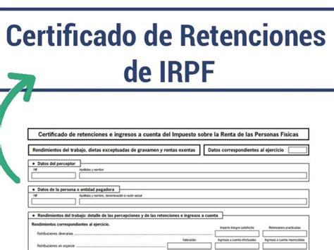 Modelo De Certificado De Retenciones Irpf Financial Report The Best