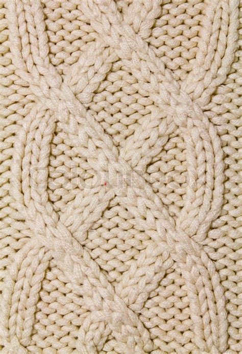 Knitted wool background with pattern | Stock image | Colourbox