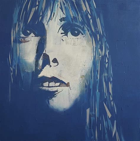 Blue Joni Mitchell Painting By Paul Lovering Pixels