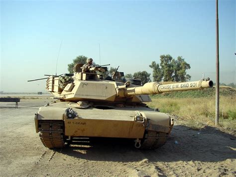 At A Forward Deployed Location A Us Army Usa M1a1 Abrams Main Battle