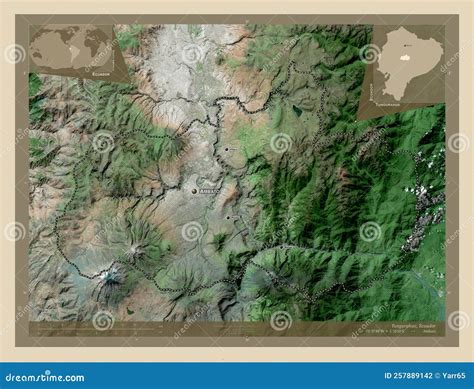 Tungurahua Ecuador High Res Satellite Labelled Points Of Cities